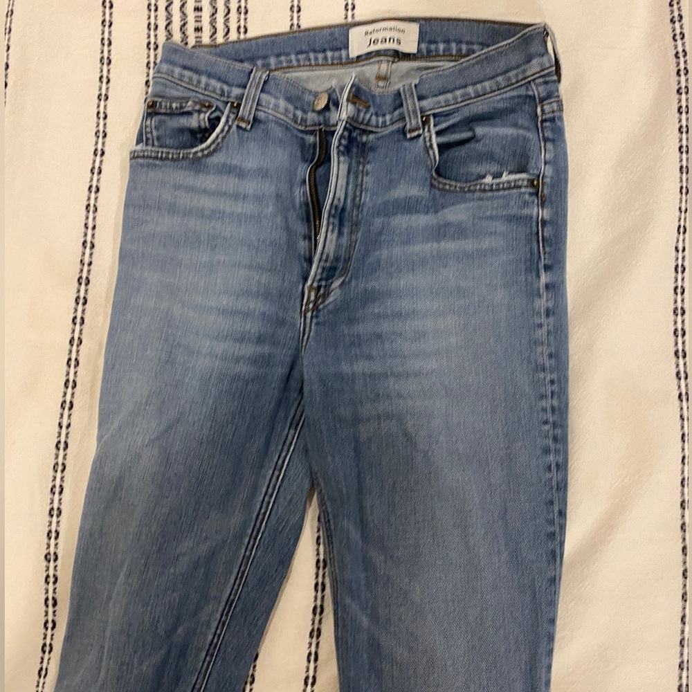 Reformation Riley Jeans Size 26 - Picture 3 of 6